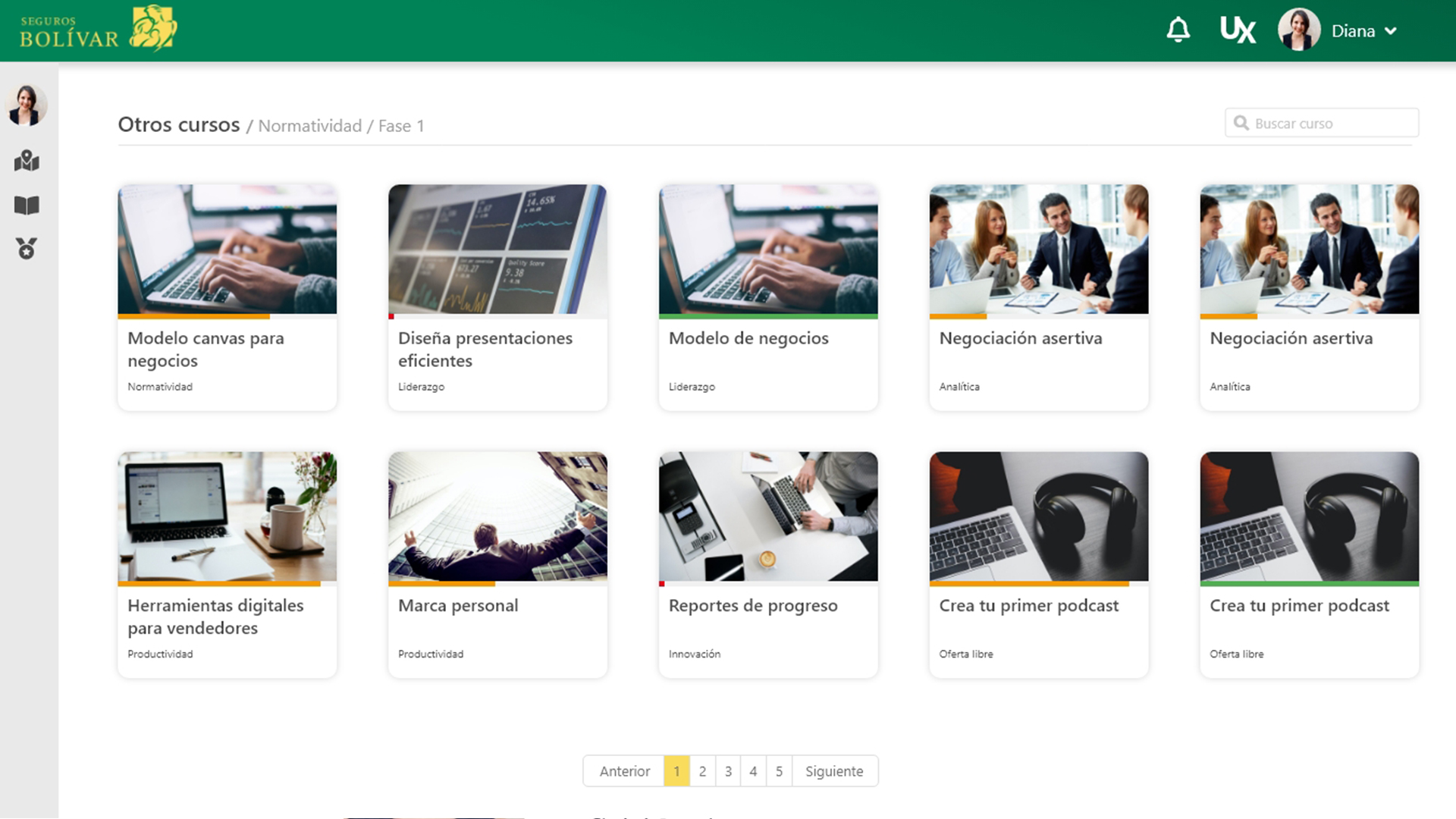 UX/UI Grupo Bolivar